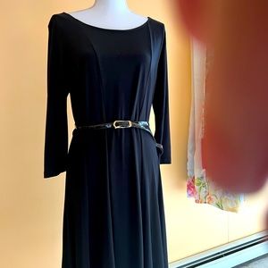 NWOT - Black dress with 3/4 th sleeves Ellen Tracy